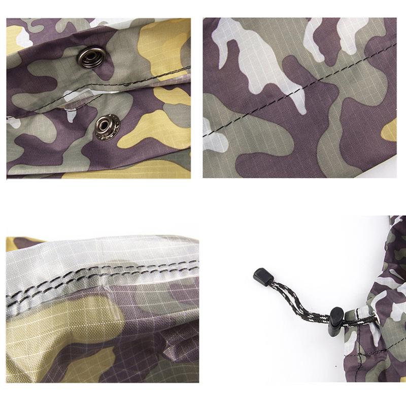 Praktische Wandelen Kleding Bergbeklimmen Regenjas Jungle Camouflage Polyester Poncho voor Outdoor