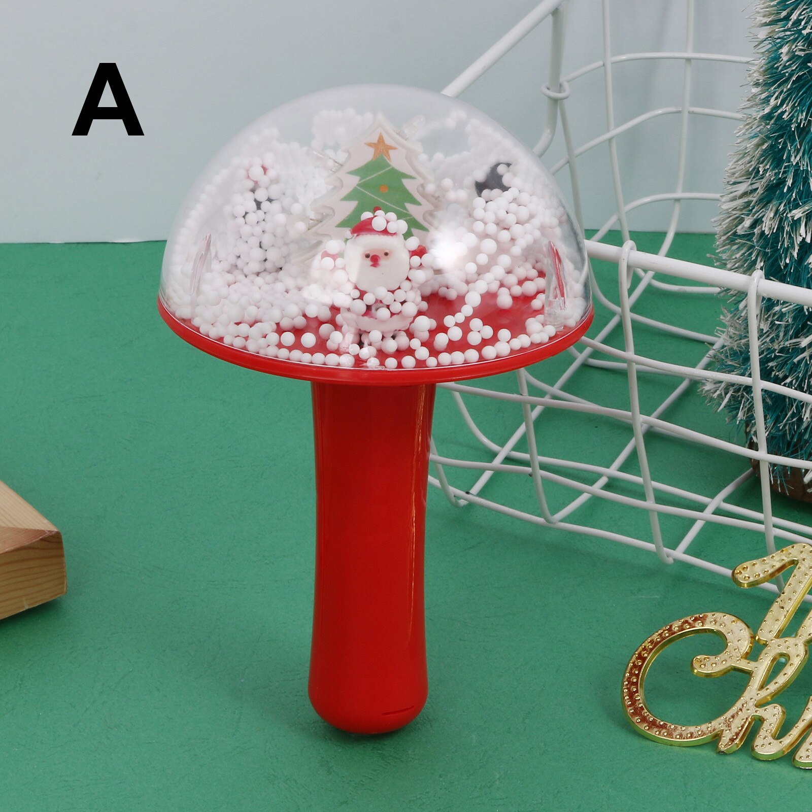 Vocal Speelgoed Elektrische Kerstcadeau Toy Light Up Kerstman Roterende Muziek Handheld Klassieke Ouder-kind Interactie