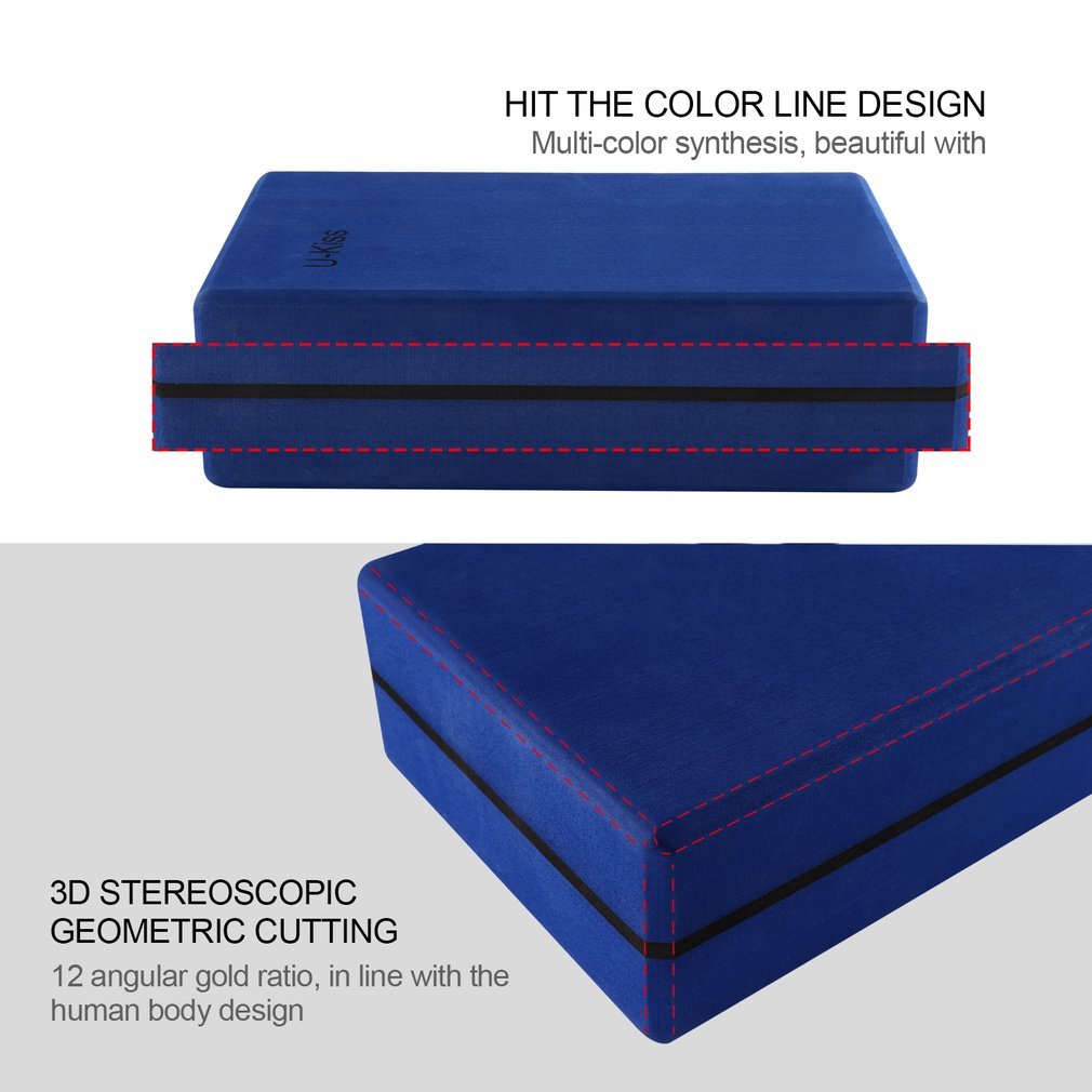 Ungiftiger, geruchloser, feuchtigkeitsbeständiger, rutschfester, hochdichter, leichter fitness-schaumstoff-yogablock für u-kiss