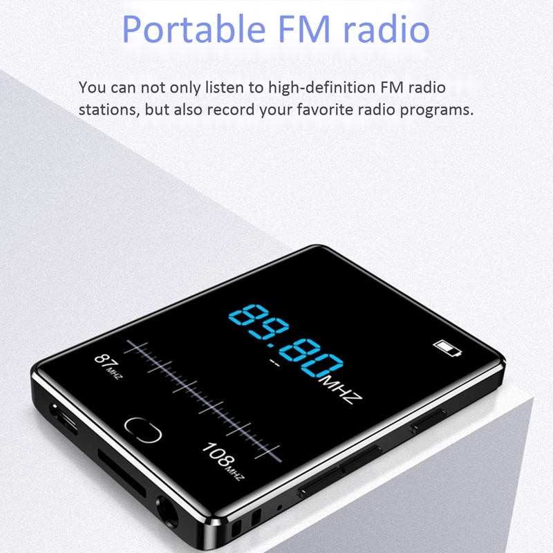 Ig-musik-player 2.5 zoll  mp4 full sn bluetooth musik-player zinklegierung externe verlustfreie  mp4 mit presse sn-funktion