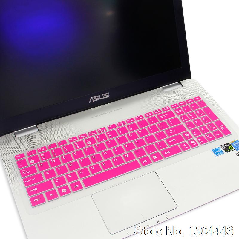 Pour Asus X555 X555Y X555YI K550D K555L X502C S550C Y582 A56 15 15.6 pouces clavier d'ordinateur portable En Silicone De Protection Couverture de Clavier: rose