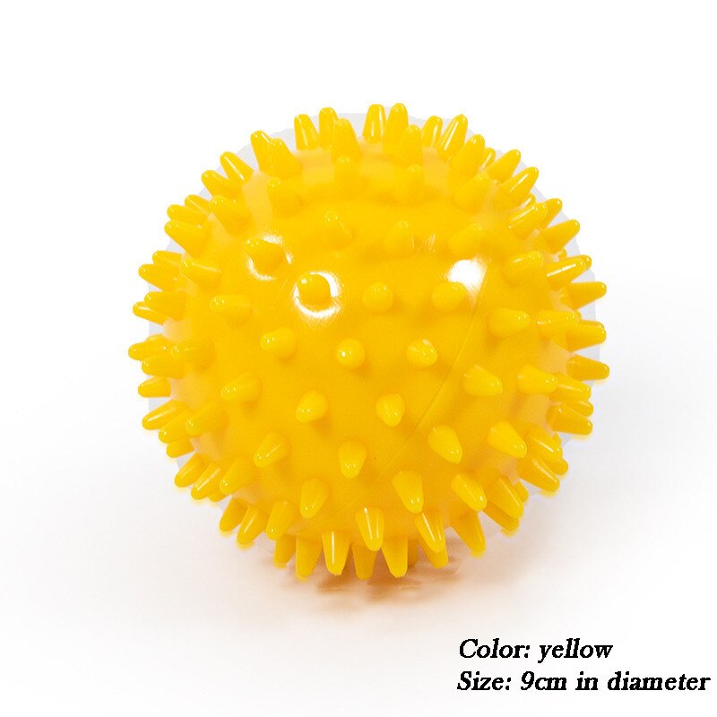 Yoga Fascia Grip Ball Foot Arm Waist Massage Relieve Stress Acupoint Pvc Hedgehog Balls Bodybuilding Whole Body Massage Unisex: yellow1