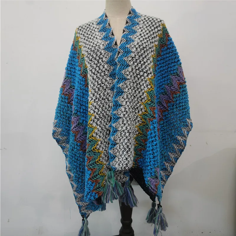 Autumn Overcoat Jackets for Women Casual Winter Clothes Women Vintage Coats Sweater Ethnic Style Cloak Cardigan: Mint