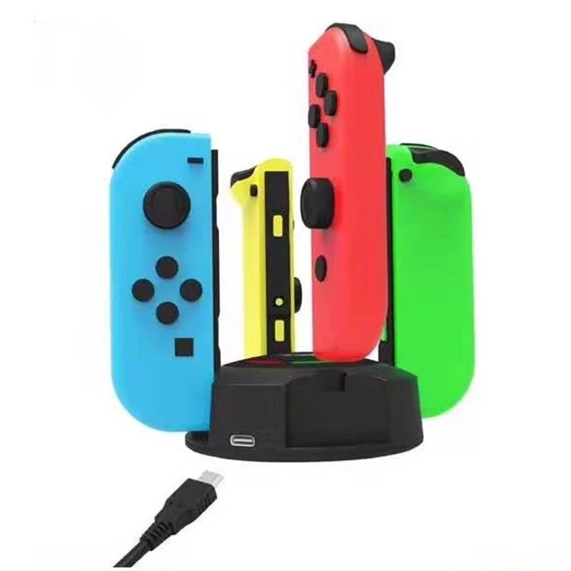 DOBE TNS-1882 For Nintendo Switch Joypad Charging Dock With 4 Charging Porks Stand Dual Charger