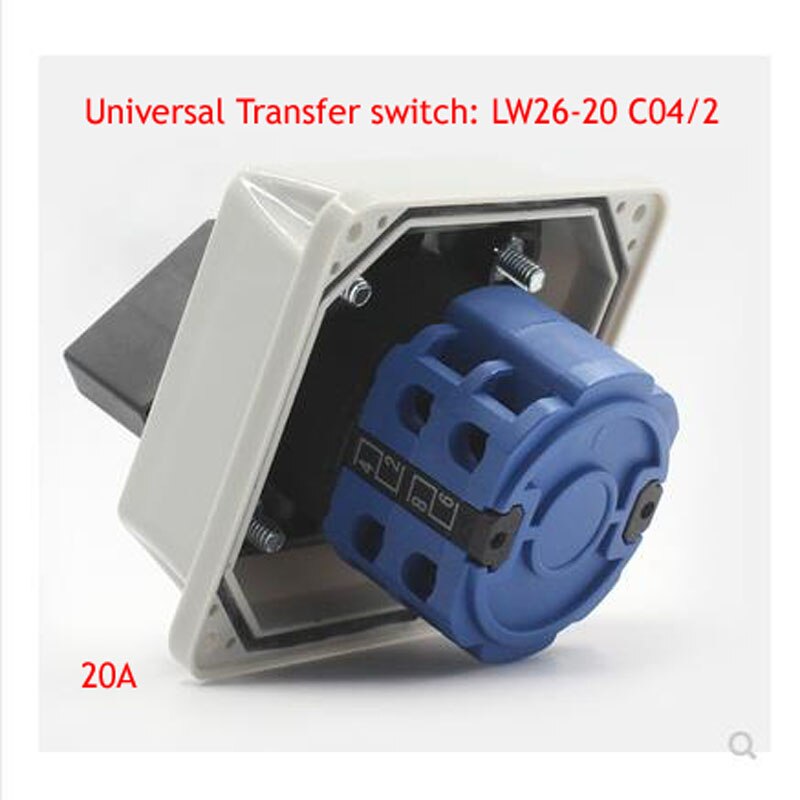 Power Cut-off Switch Waterproof Box LW26-20 C04 2 380V Sealed Load Power-off On-off Universal Conversion