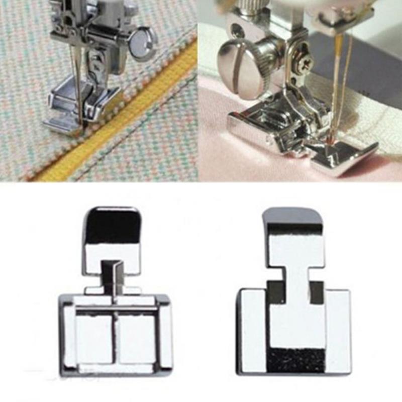 Metal Zipper Foot Household Snap-on Sewing Machine Parts Presser Foot Invisible ZipperFoot for Singer brother janome juki
