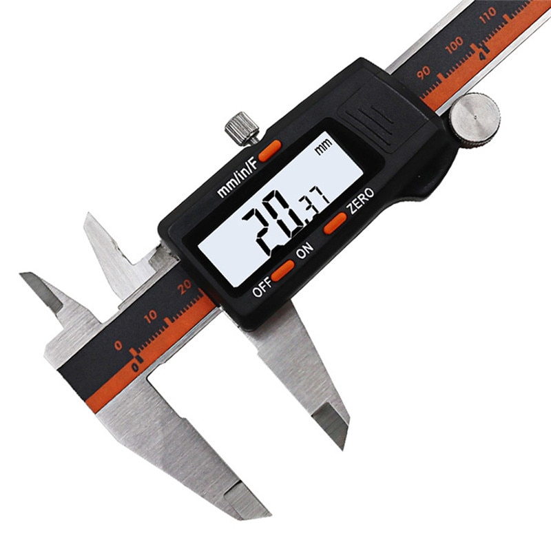 DANIU 150mm Stainless Steel LCD Display Digital Caliper 6 Inch Fraction / MM / Inch High Precision Stainless Steel