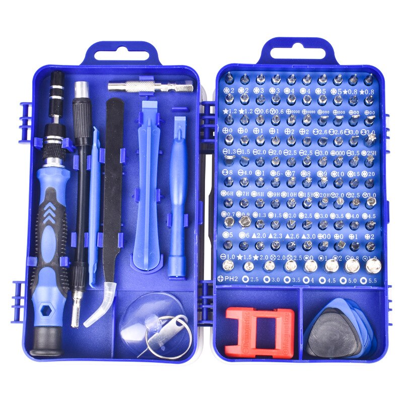 Juego de destornilladores 115 en 1 Mini destornillador de precisión Multi ordenador PC Dispositivo de teléfono móvil Kit de reparación de herramientas para el hogar