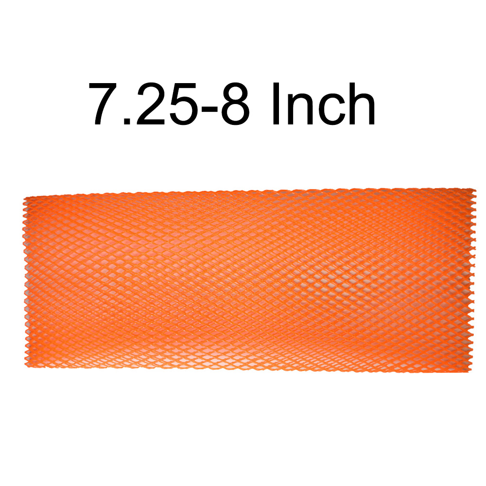 6.9"-8" Heavy Duty PVC Scuba Diving Tank Protective Mesh Dive Cylinder Tank Mesh Protection: 8Inch Orange