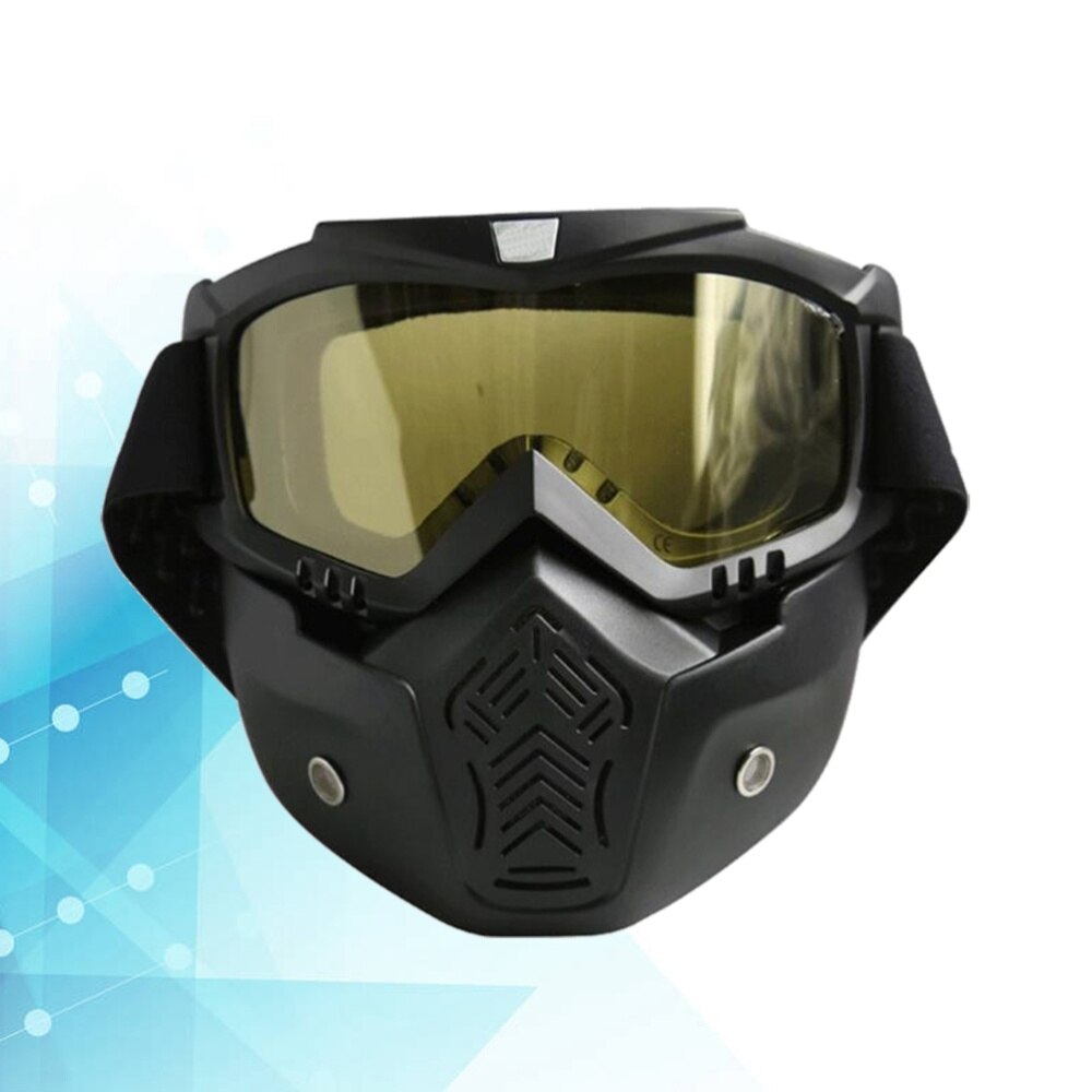 1pc outdoorbrillen masker motor gezichtsmasker afneembaar masker helmbril motorbril voor mannen volwassenen: Foto 3