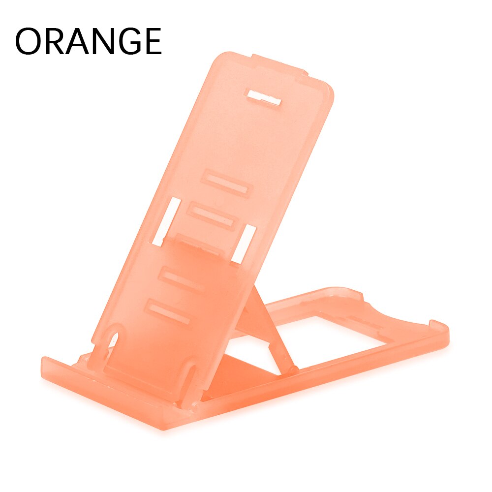 Soporte Universal portátil para teléfono, soporte para Tablet PC, soporte ajustable de cinco grados, herramienta plegable Multicolor de aprendizaje, accesorio para teléfono: orange