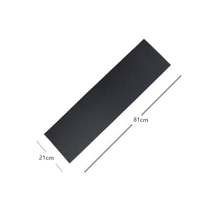 Bande antidérapante en papier de verre noir, 82x21cm, pour Skateboard , accessoires de Skateboard