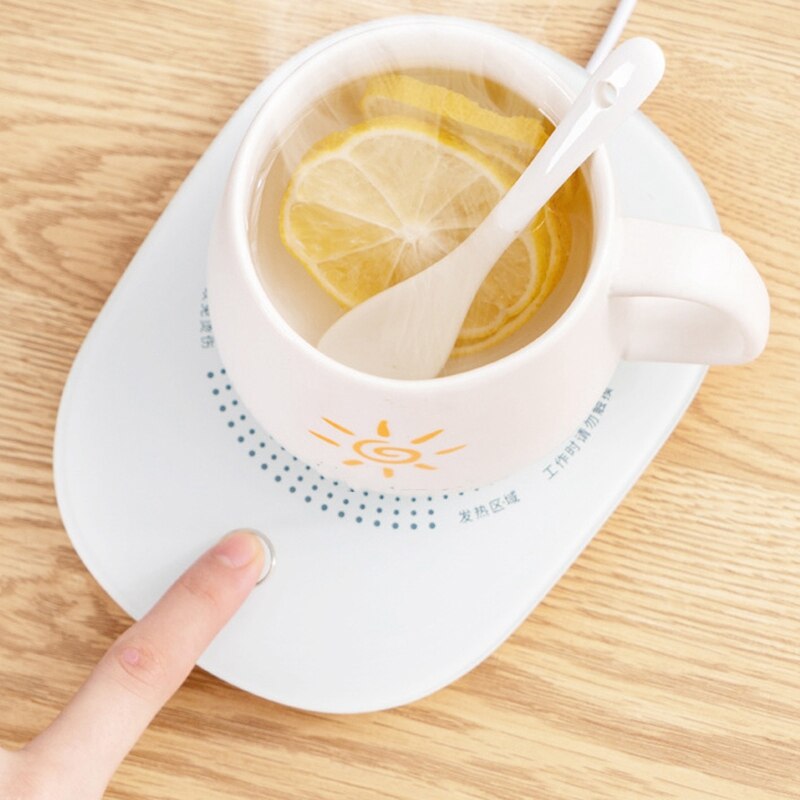 Temperature Control Constant Temperature Coaster USB Insulation Coaster Set Small Milk Warm Coaster