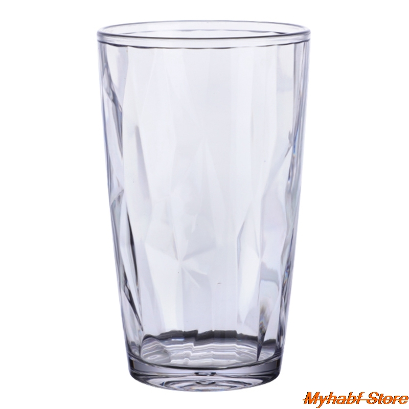 Gobelets en acrylique Transparent, 1 pièce, pour boire du thé, de l'eau, du jus de lait, verres à vin, Bar de cuisine, verres à boisson,: TP