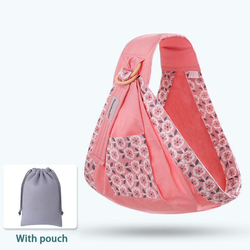Baby Wrap Ring Sling Baby Carrier Backpack Nursing Cover for Infants Toddlers Soft Natural Wrap Breathable Cotton Kangaroo Bag: 13