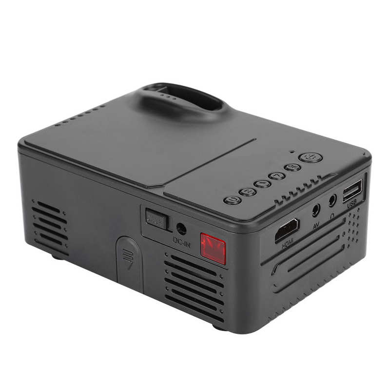 Mini Home Office Projector with TFT LCD Image LED Light Household Projector Support for 1080P (US Plug 100-240V)