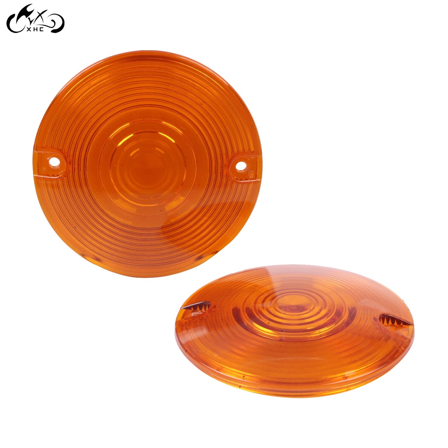 2Pcs Motorcycle Amber Turn Signal Blinker Lens For Harley FLTR FLTRX Road King FLSTF Dyna Softail FLSTN FXSTC Sportster 883