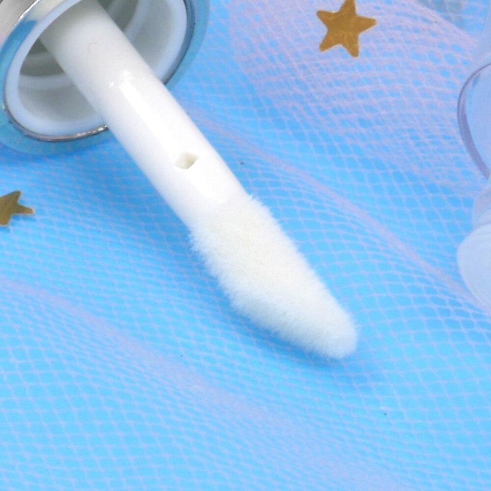 Forma de bombilla de luz 1/5 Uds., tubo vacío de brillo de labios, Mini botella rellenable de bálsamo labial, botellas vacías de plástico con goma