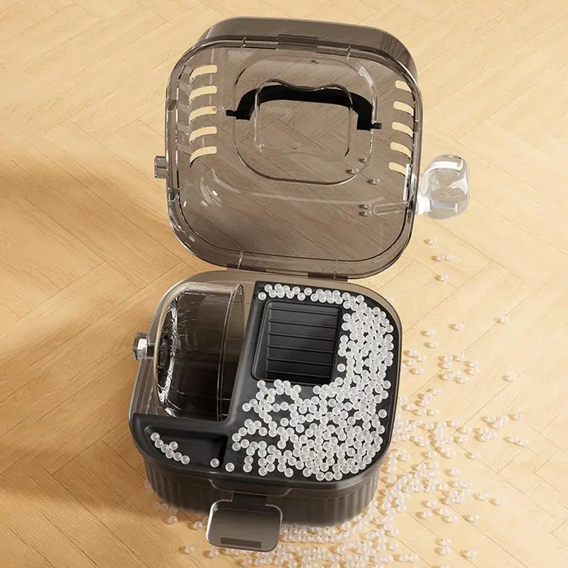 Cage à Chinchilla translucide pour Hamsters, étui de transport de voyage, grande capacité, respirant, habitat pour petits animaux, transporteur avec eau