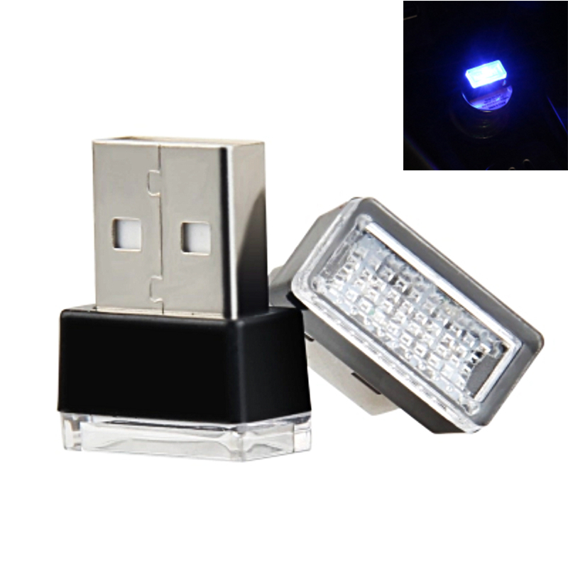 Mini Usb Licht Led Modeling Auto Omgevingslicht Neon Interieur Licht Auto Sieraden Ambient Noodverlichting Auto Accessoires 7 Kleuren: koud wit 6000k