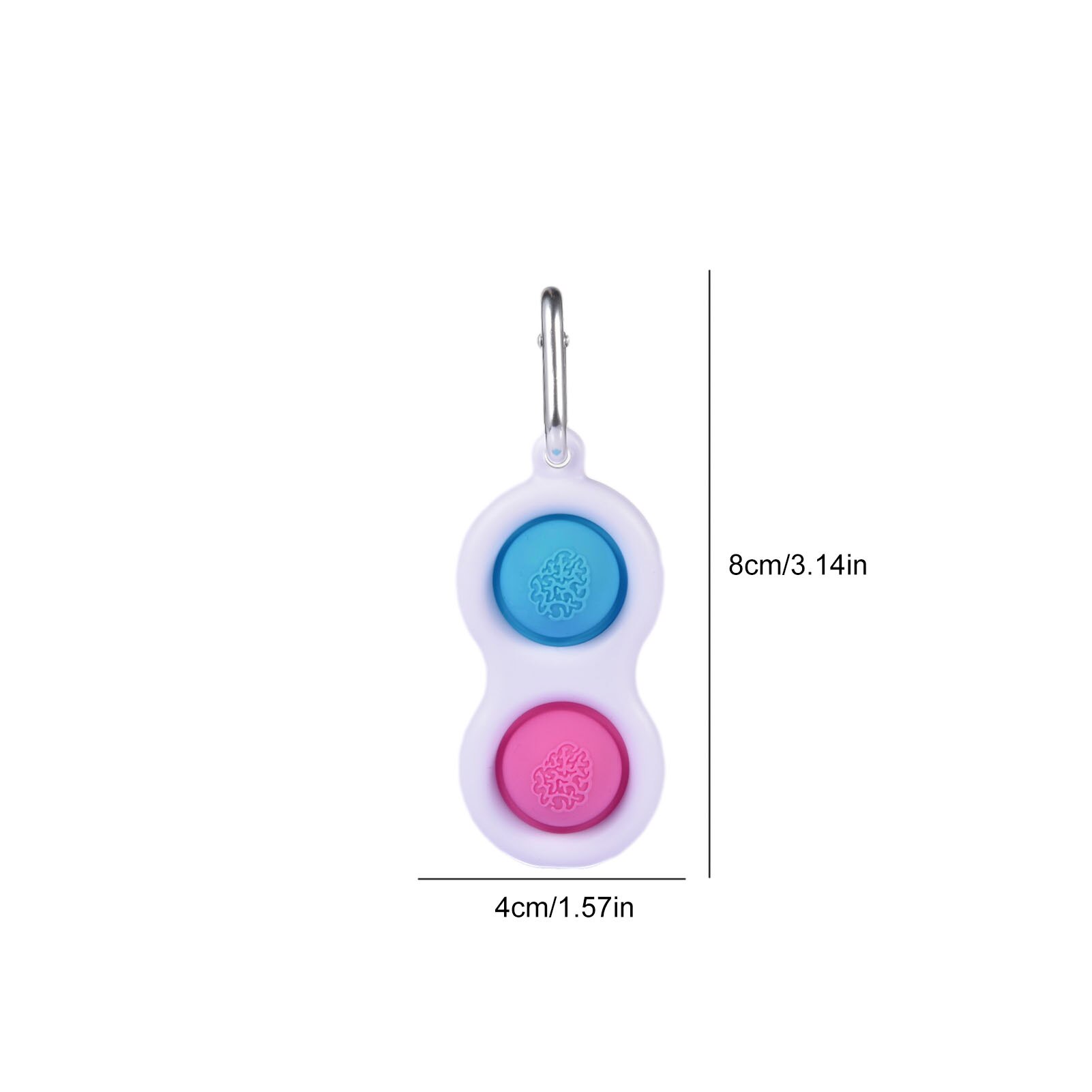 Push Pop Bubble Figet Speelgoed Zintuiglijke Speelgoed Grappige Stress Reliever Speelgoed Pop Sleutelhanger Angst Ring Fidget Speelgoed Voor Volwassen kids: A