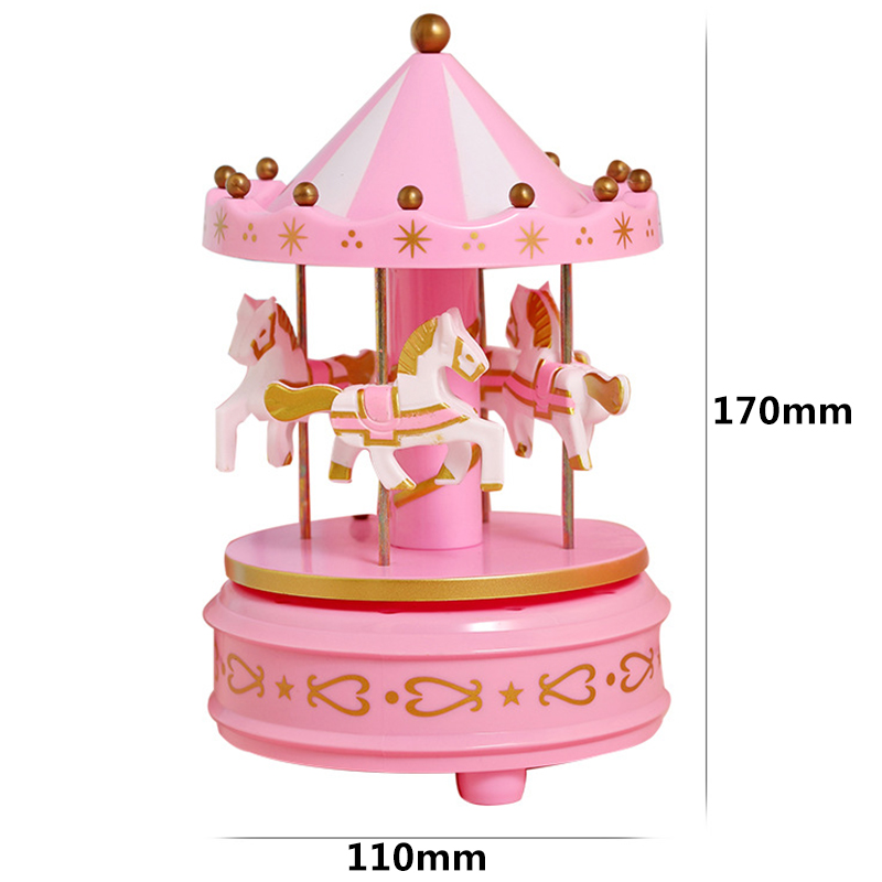 Boîte à musique carrousel, boîte à musique pour Piano, de noël, saint valentin, anniversaire, cœur pour fille, décoration de maison, décoration de mariage