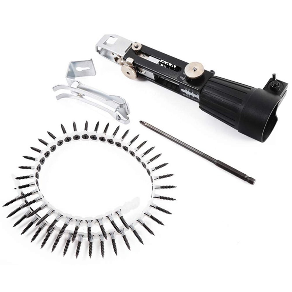 Taladro eléctrico automático boquilla adaptador cadena y uñas Kit herramienta hogar cadena herramienta accesorios máquina con tornillos