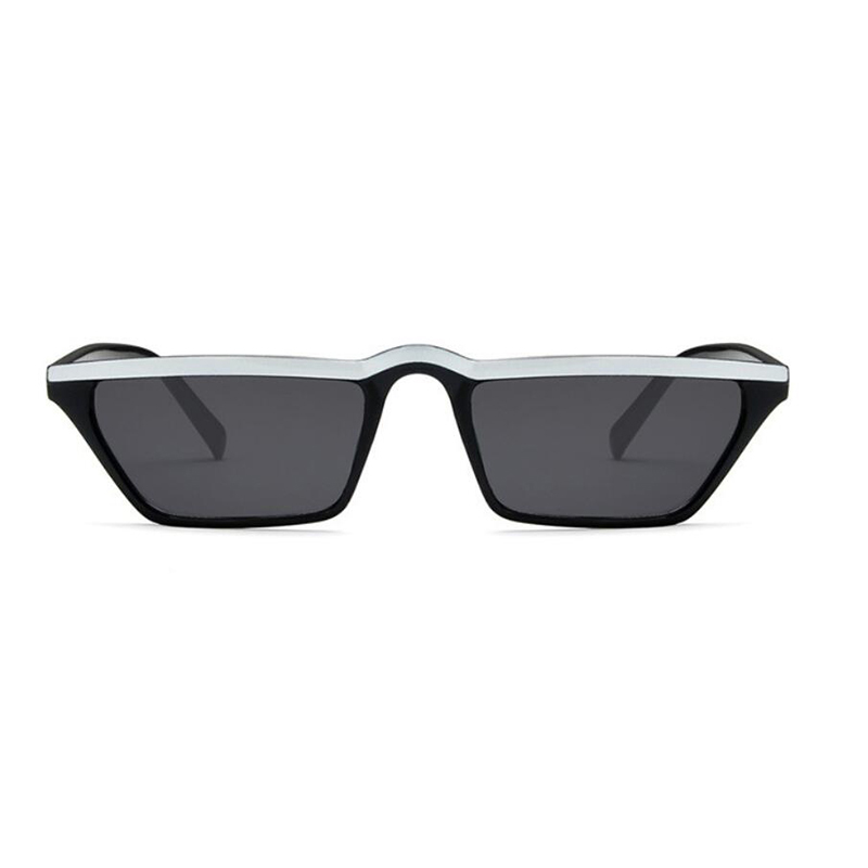 Cat Eye Smalle Glazen Vrouwen Witte Zonnebril Kleine Shades Sexy Retro Zonnebril Dames Zwarte Kat UV400