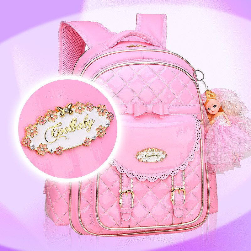 Neue Mädchen Schule Rucksäcke freundlicher Schulranzen Für Mädchen Rucksack Prinzessin Rosa freundlicher Schulranzen Schule Taschen Tornister Mochilas