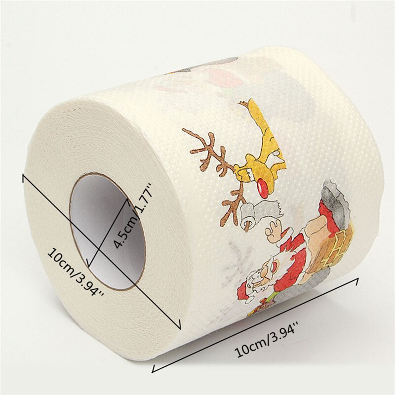 Papier toilette de noël père noël renne | Décorations festives de noël de nouvel an, Souvenirs décoratifs pour la maison,