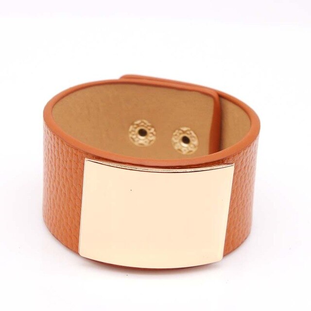 Totabc Luipaard Patroon Punk Armband Kralen Begrippen Lederen Bangle Populaire Legering Sieraden Voor Vrouwen: 3