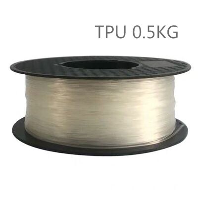 0.5KG TPU 3D Printer filament 1.75mm 500g Flex Soft Elastomer Rubber Material for 3D Printer Consumables: Transparent