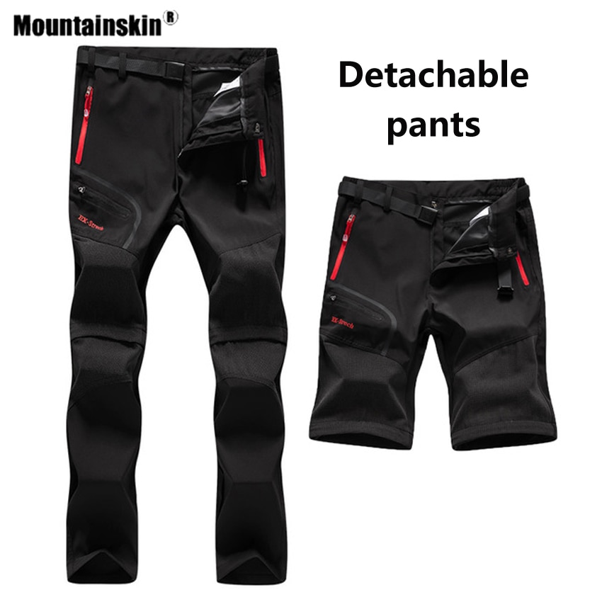 Mountainskin Summer Men Women 5XL Quick Dry Removable Hiking Outdoor Sport Trekking Fishing Camping Climbing Trousers Pant VA712