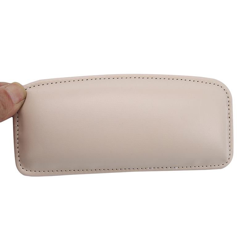 Rodillera negra para coche, rodillera de cuero para Interior de coche, cómoda espuma viscoelástica Universal