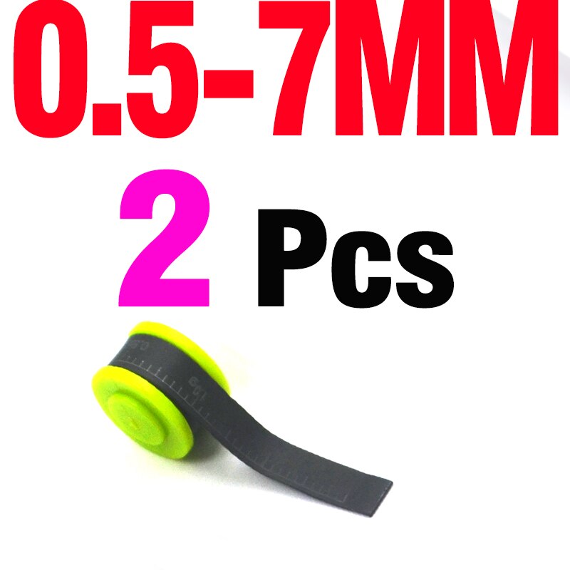 Mnft 2 stuks 0.5mm visweegschalen lood milieuvriendelijke coating nauwkeurig afstellen gewicht lood karpervissersaccessoires: 2 stuks 7mm in zak