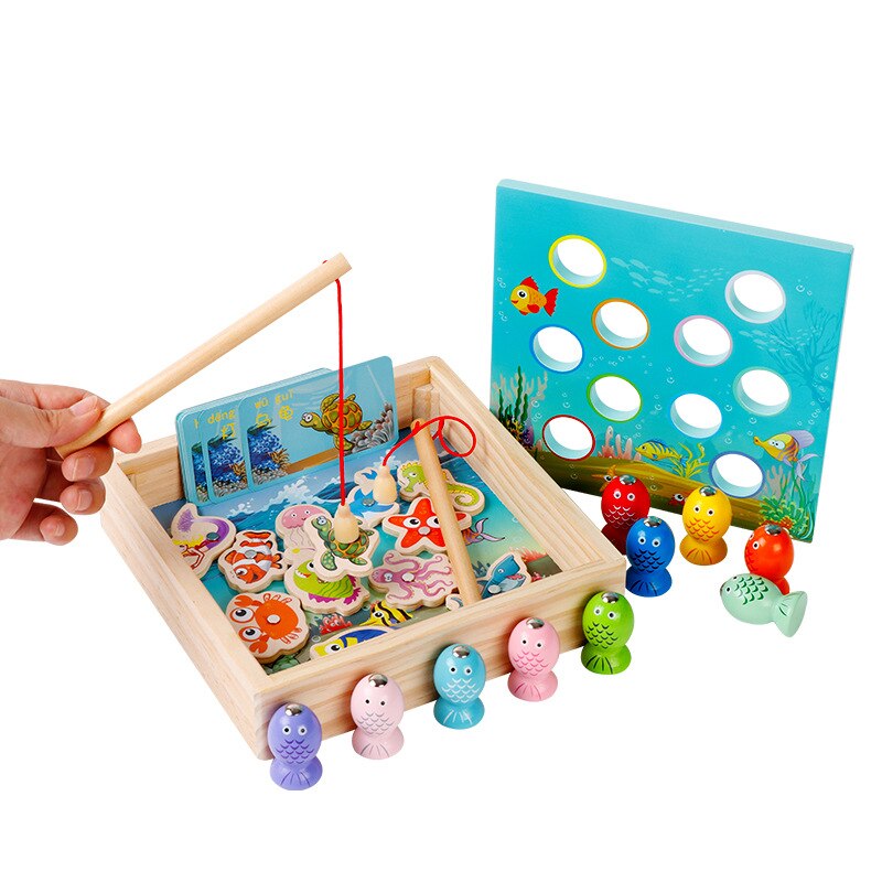 Neue Angeln Spiel Im Freien Spielen Set kinder Frühe Bildung Puzzle Baby Fisch Spielzeug für Kinder