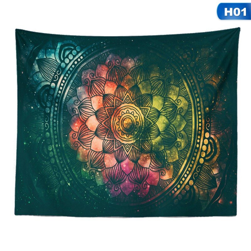 Indisk mandala gobeläng vägghängande strandfilt hippie gobeläng hem dekorativ bohemiska dekorativa väggmattor