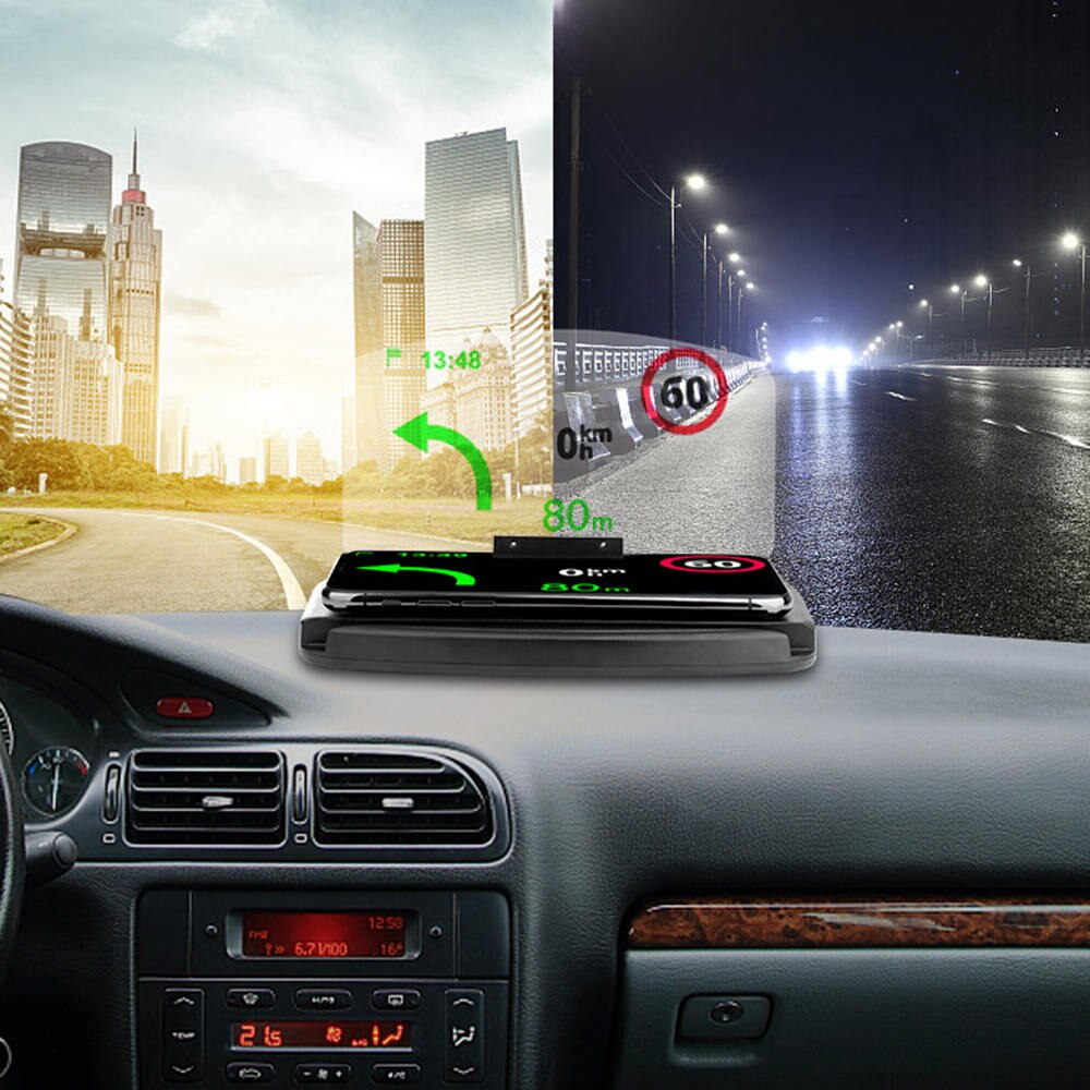 6.5 "Auto HUD Houder Head Up Display Projector Beugel Voor GPS Navigatie Telefoon Auto HUD Display Projector Beugel