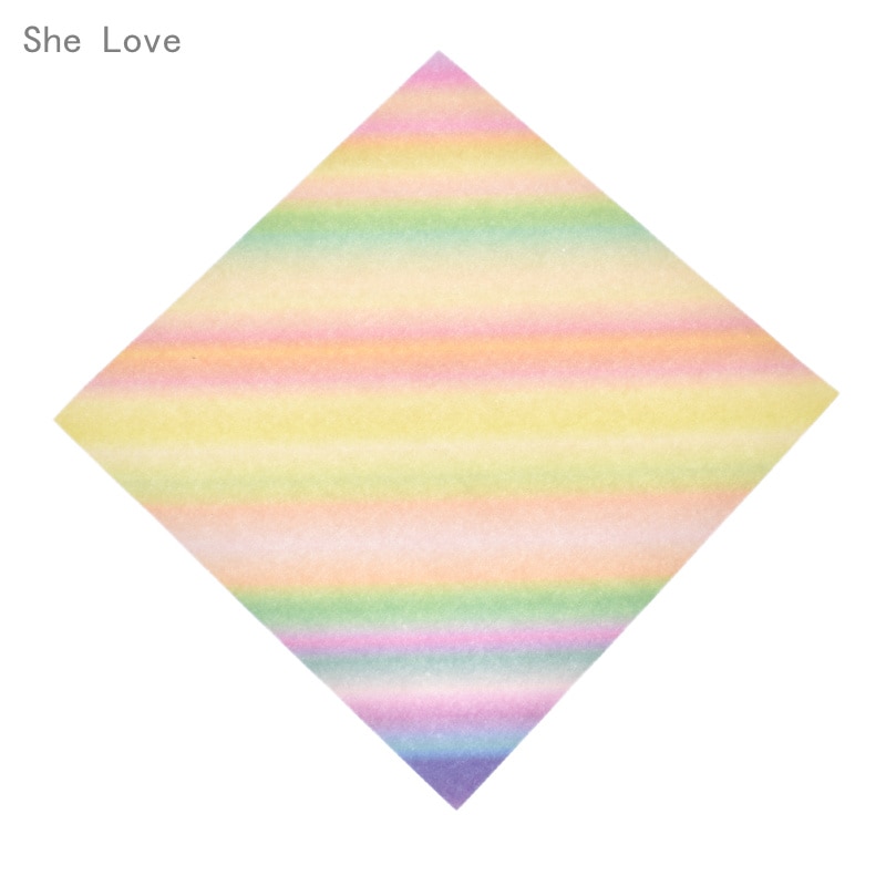 Chzimade 48 Sheets Gradients Rainbow Origami Paper DIY Kids Students Art Handcrafts