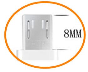 8mm bardzo długi końcówki USB 2.0 mikro-usb 1M szybka ładowarka USB dla Blackview BV6000S BV6000 BV5000 BV4000 zawodowiec/IP68 Geotel G1 AG X1