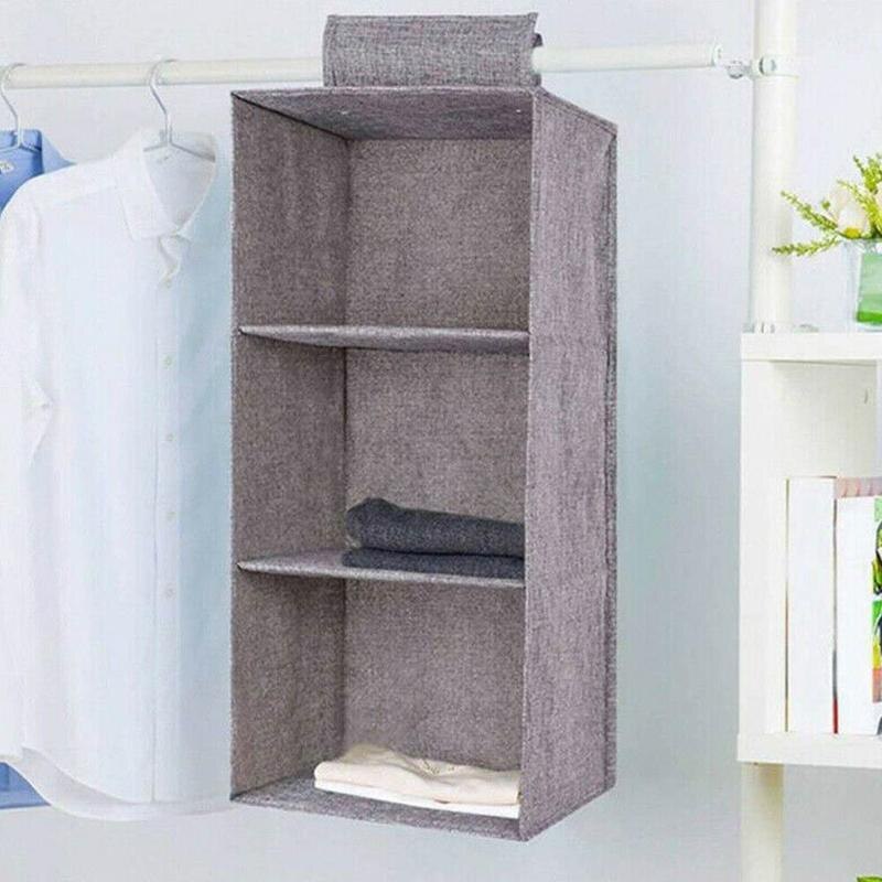 Kledingkast Organizer Hainging Pocket Schoenen Kussen Kussen Organizer Storage Rack Kast Schoen Opslag Stof Kleding Kast S G8P6