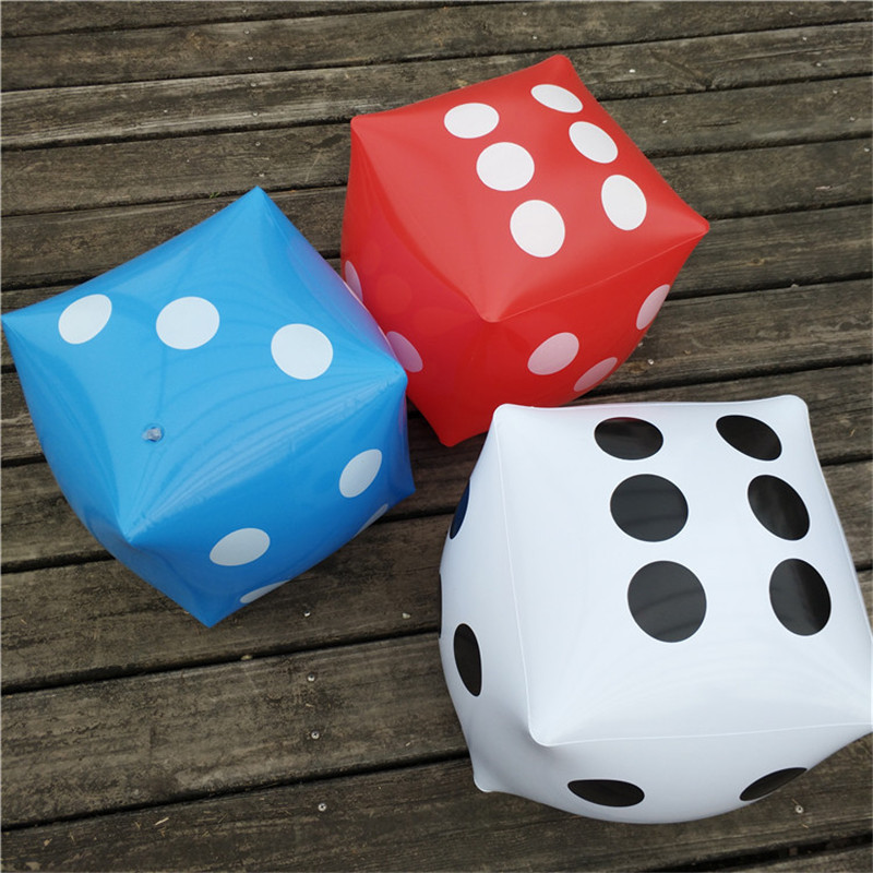 Funny Outdoor Large Inflatable Dice 30*30cm Swimming Pool Party Supplies Decorations Kids Toys For Children Adults Game Play Toy