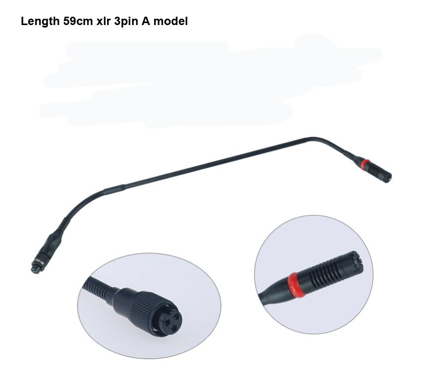 Meet Microphone Head Aviation Straight XLR 3pin Microfone for Microphones Mixer Tablet Microfone 25cmm 59cm: 59cm A