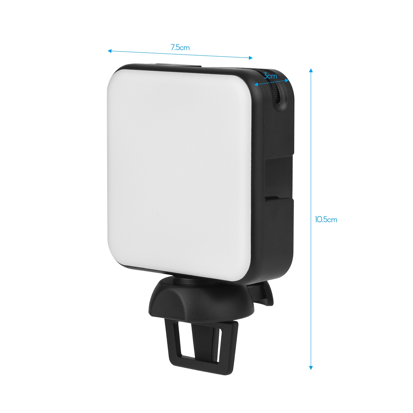 Andoer W36 Mini LED Video Light - 5600K Daylight - Adjustable Brightness - 3 Cold Shoe Mounts