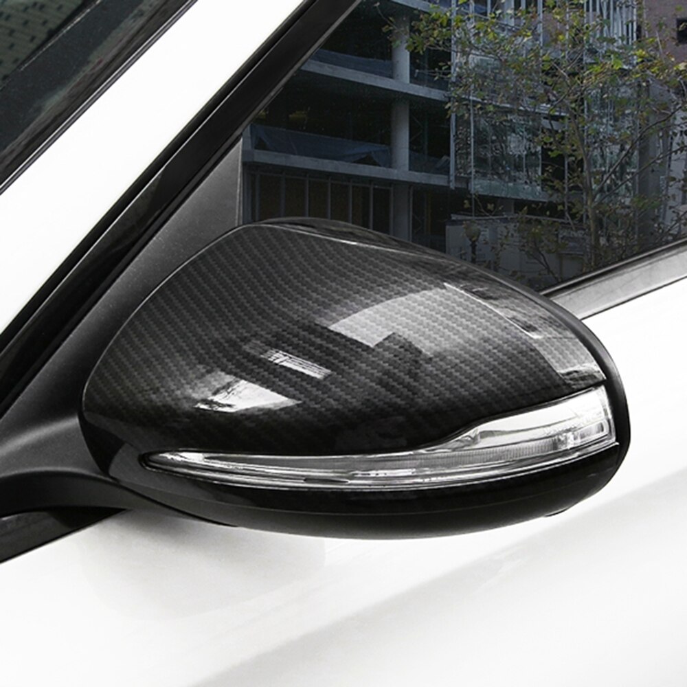 Bil styling bakspejlafdækning til mercedes benz c klasse  w205 15-20 c200 c300l modificeret spejlafdækning beskyttende dekoration