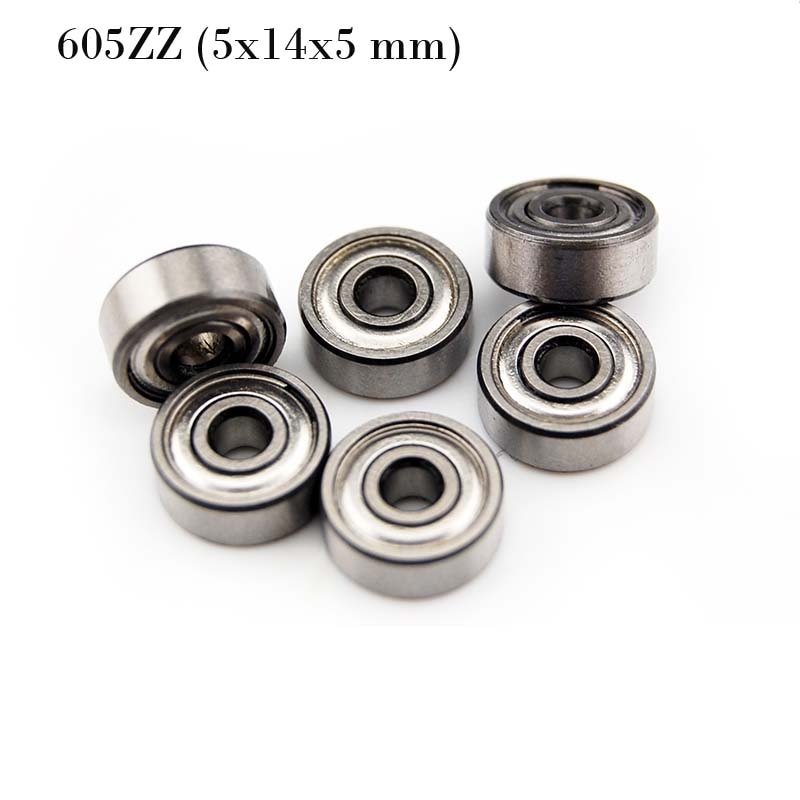 (10 kpl ) 605zz (5 x 14 x 5 mm)  metallisuojatut kuulalaakerilaakerit 605z