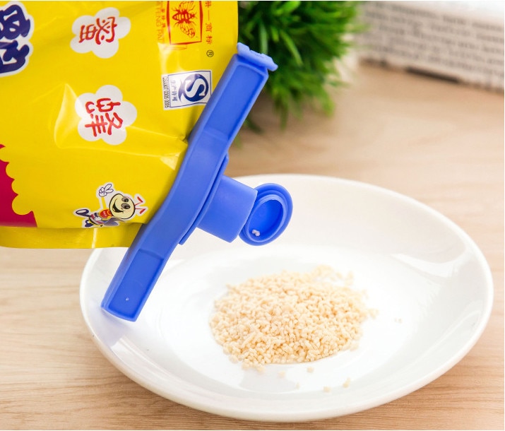 Bærbart familieværktøj mad frisk plastikpose forseglingsclips innovativ forsegling af udløbsdysen husholdningsprodukter køkkenværktøj