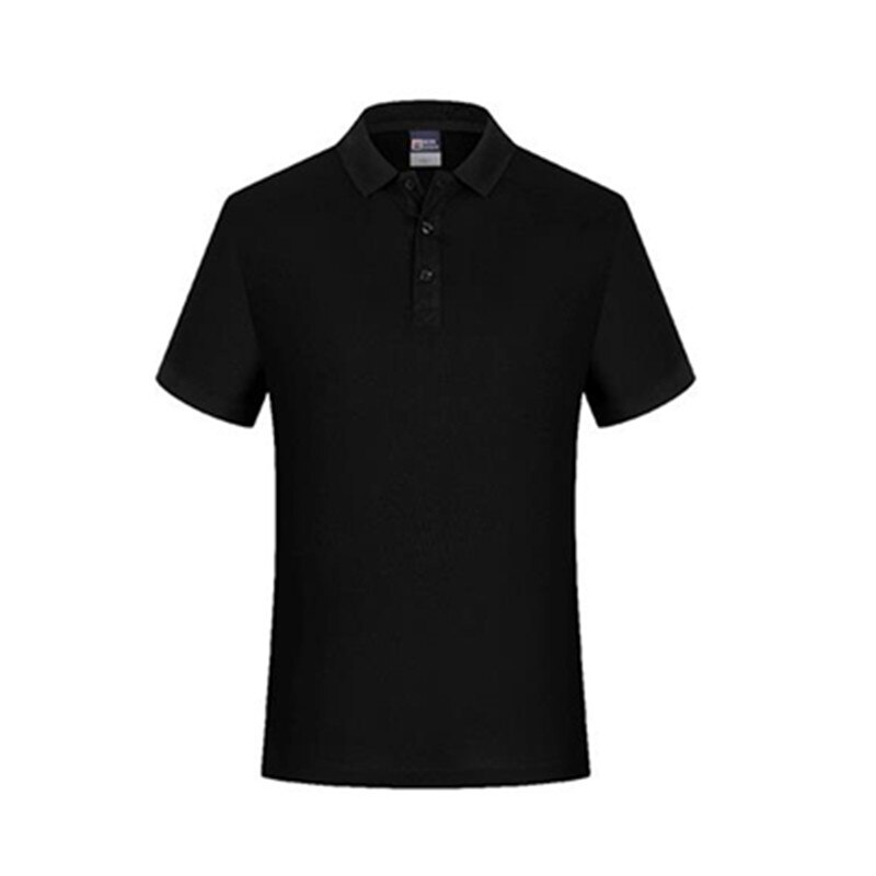 Summer Short Sleeve Cotton Polo Shirt Men Lapel Slim Solid Color Clothing Factory Staff Workwear 3XL: B31-1