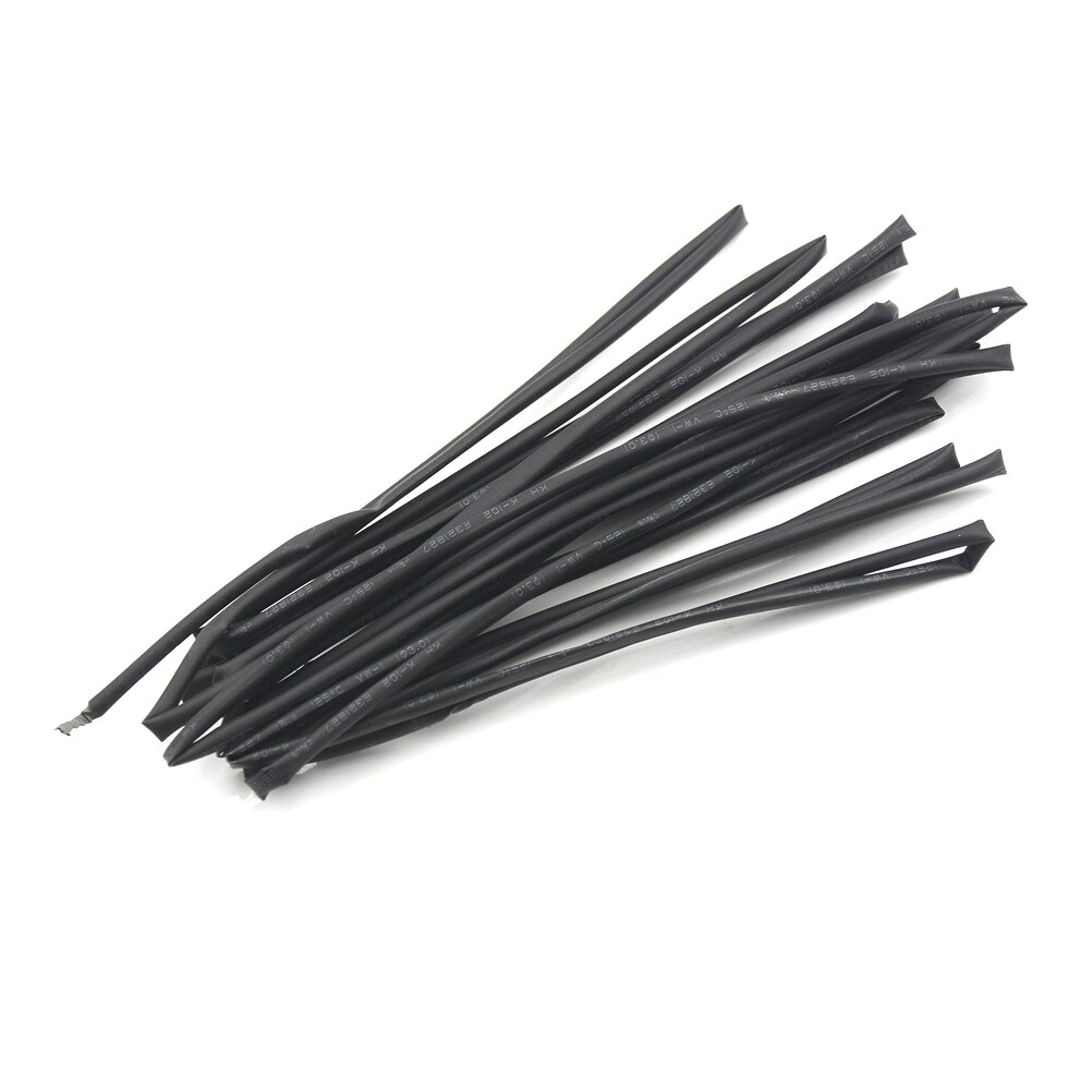 5M Heat Shrink Tubing Black Shrinkable Tube Car Cable Sleeving Assortment Wrap Wire Kit Diameter 3mm