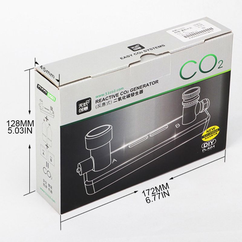 DIY CO2 Diffuser D501 Needle Valve Pressure Generator Kit Planted Aquarium Aquatic Landscaping CO2 Diffuser